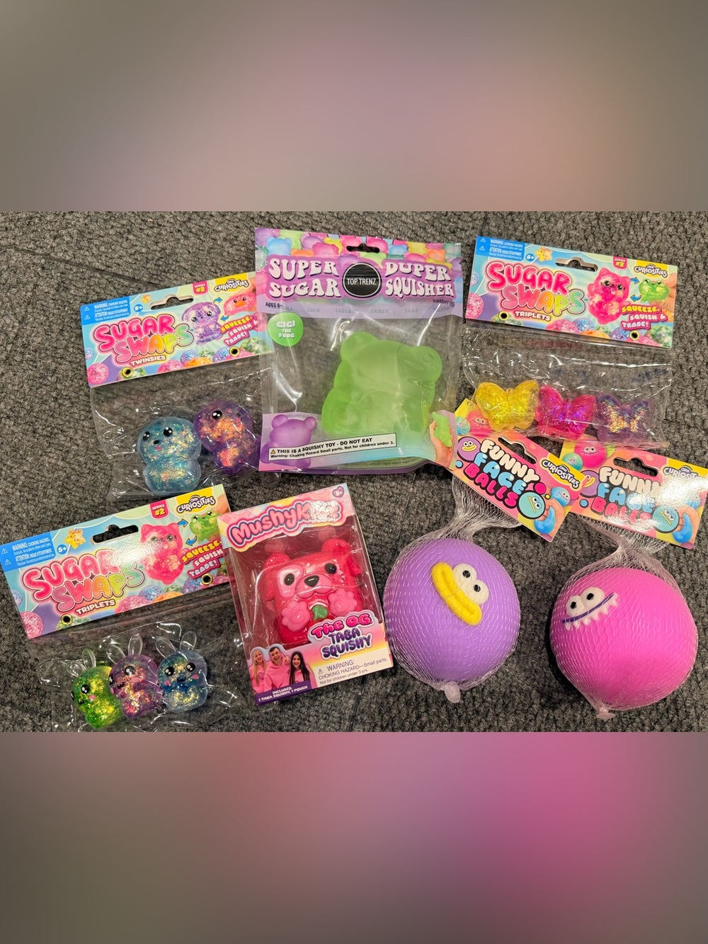 Lot of Sugar Swaps , Super Sugar Squishy toys - Soft Sensory Toys